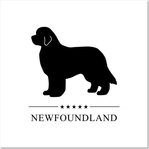 Newfoundland Black Silhouette Wall Art by millersye